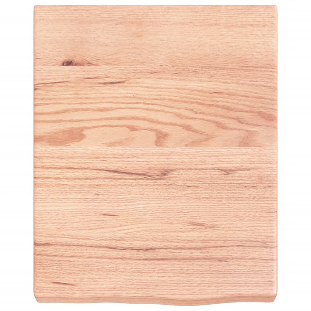vidaXL Wandregal Hellbraun 40x50x(2-6) cm Massivholz Eiche Behandelt