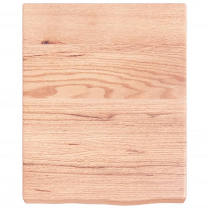 vidaXL Wandregal Hellbraun 40x50x(2-6) cm Massivholz Eiche Behandelt