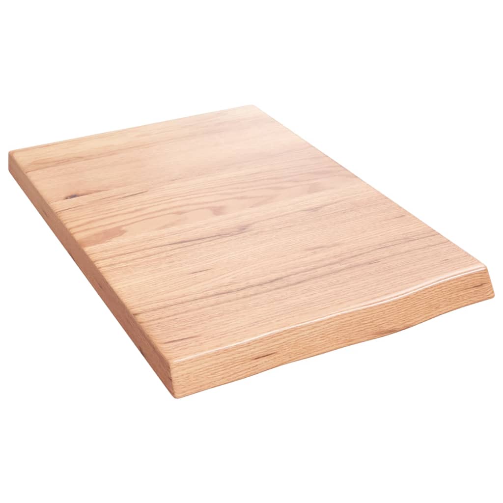 vidaXL Wandregal Hellbraun 40x60x(2-4) cm Massivholz Eiche Behandelt