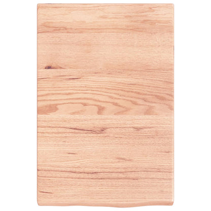 vidaXL Wandregal Hellbraun 40x60x(2-4) cm Massivholz Eiche Behandelt