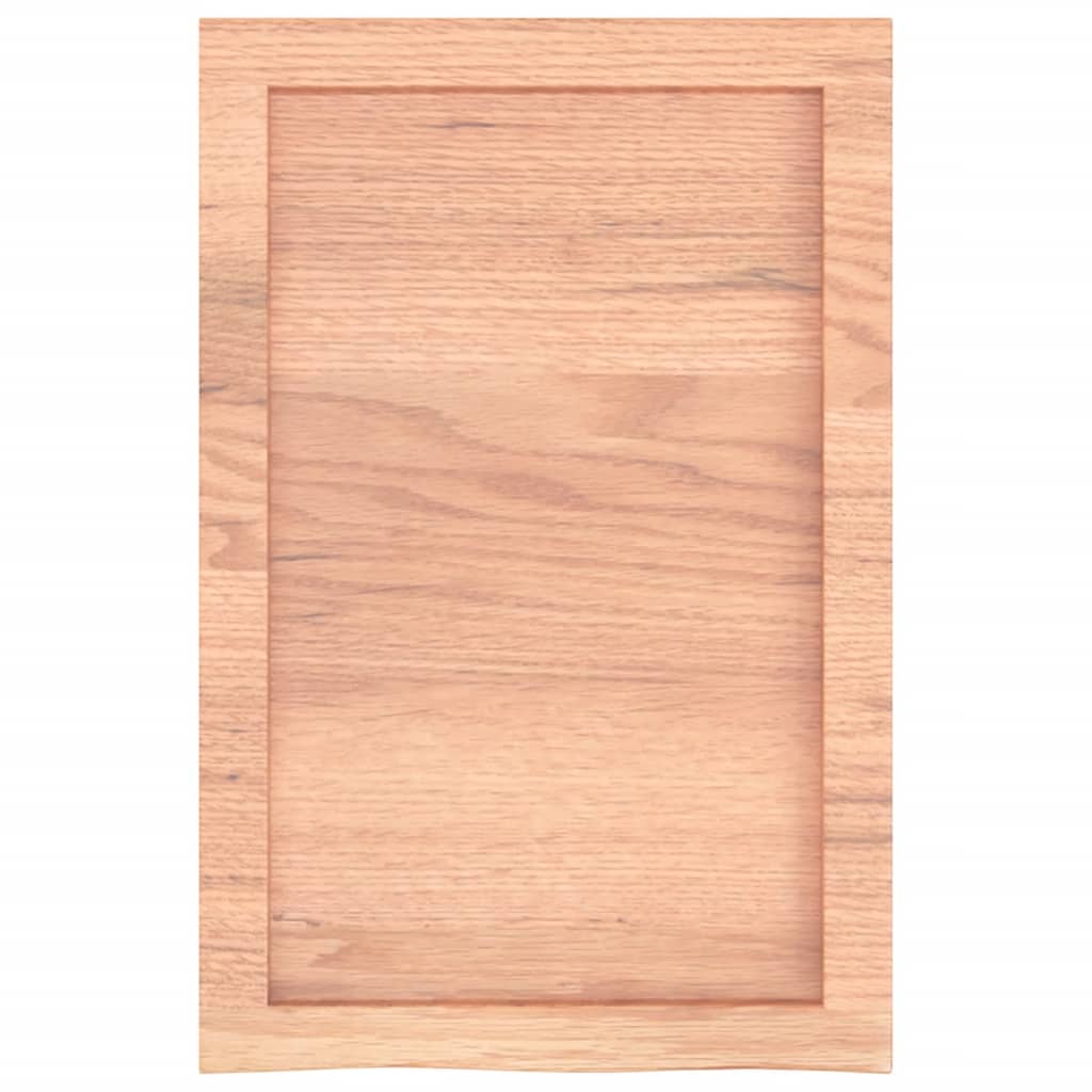 vidaXL Wandregal Hellbraun 40x60x(2-4) cm Massivholz Eiche Behandelt