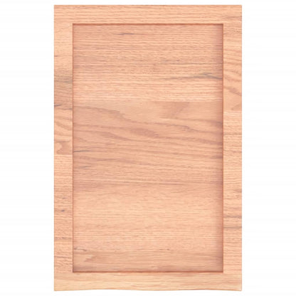 vidaXL Wandregal Hellbraun 40x60x(2-4) cm Massivholz Eiche Behandelt