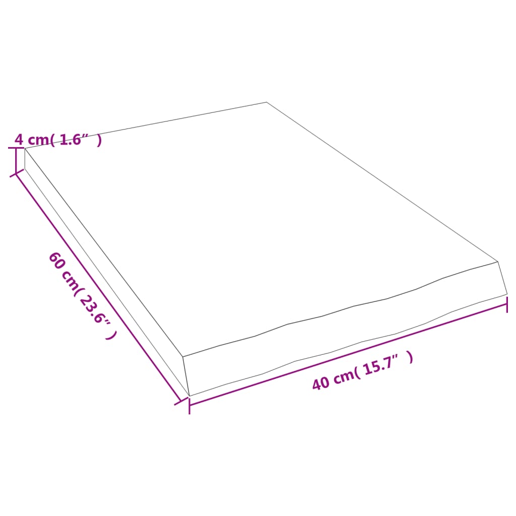 vidaXL Wandregal Hellbraun 40x60x(2-4) cm Massivholz Eiche Behandelt