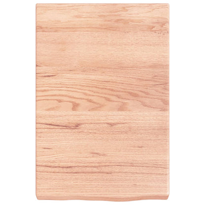 vidaXL Wandregal Hellbraun 40x60x(2-6) cm Massivholz Eiche Behandelt