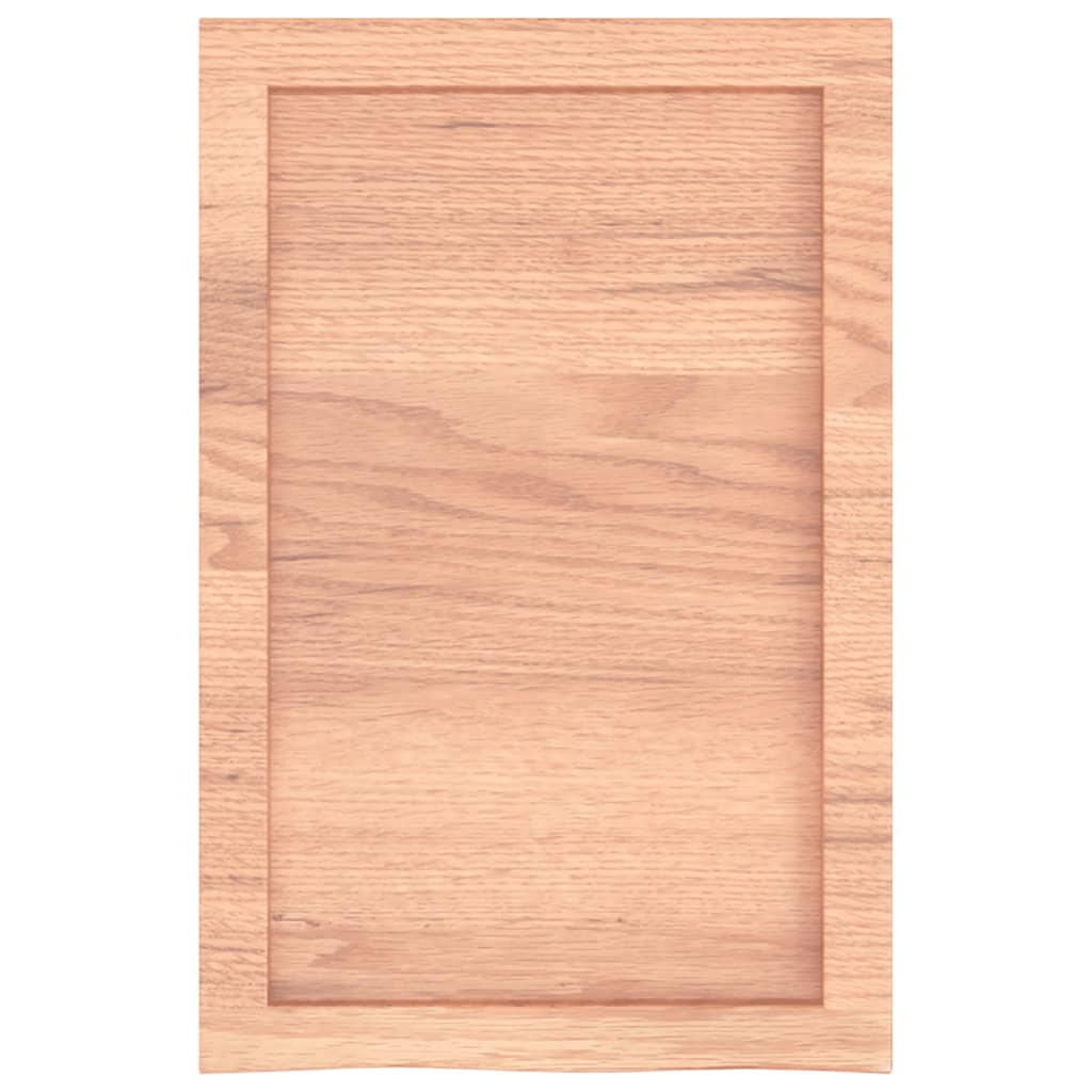 vidaXL Wandregal Hellbraun 40x60x(2-6) cm Massivholz Eiche Behandelt