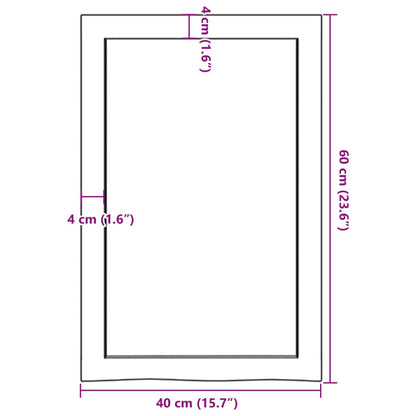 vidaXL Wandregal Hellbraun 40x60x(2-6) cm Massivholz Eiche Behandelt