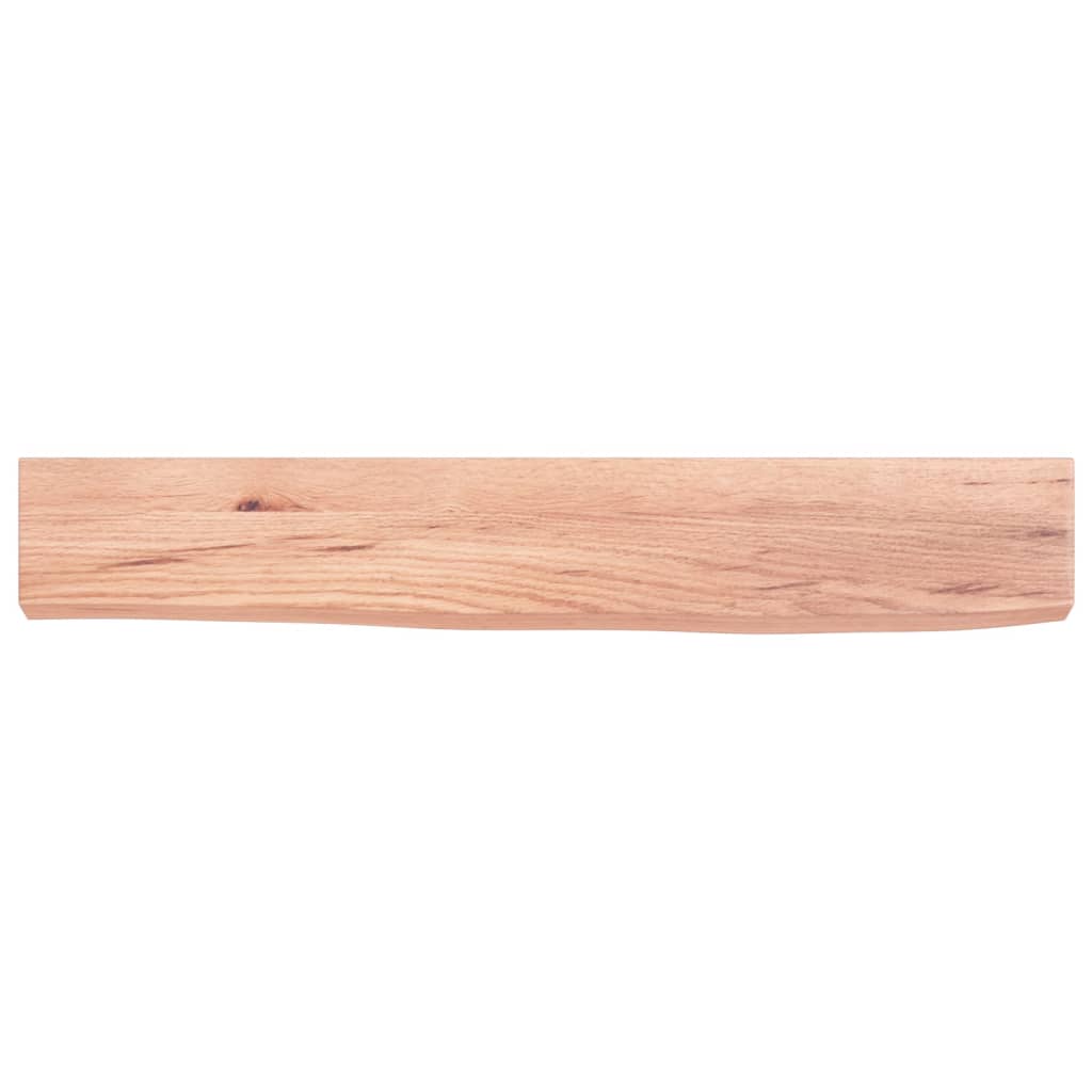 vidaXL Wandregal Hellbraun 60x10x4 cm Massivholz Eiche Behandelt