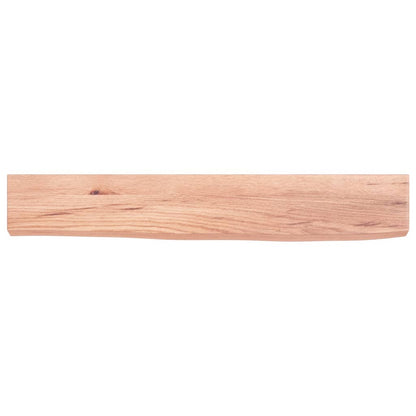 vidaXL Wandregal Hellbraun 60x10x4 cm Massivholz Eiche Behandelt