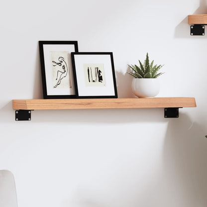 vidaXL Wandregal Hellbraun 60x10x4 cm Massivholz Eiche Behandelt