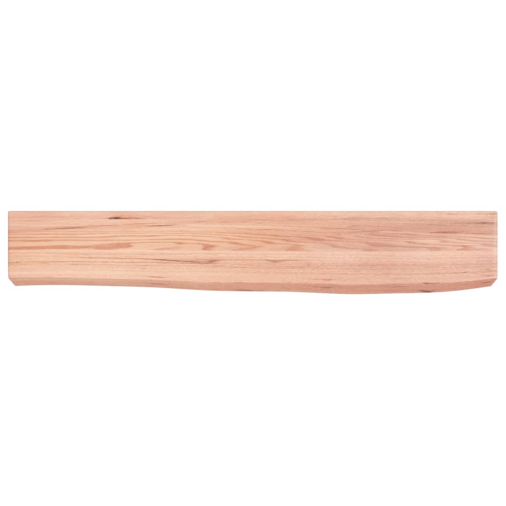 vidaXL Étagère murale marron clair 60x10x6 cm en bois de chêne massif traité