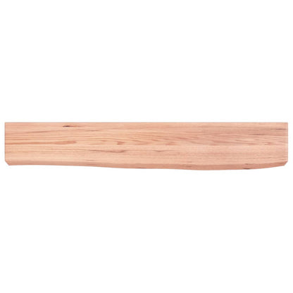 vidaXL Étagère murale marron clair 60x10x6 cm en bois de chêne massif traité