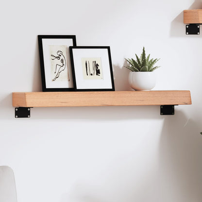 vidaXL Étagère murale marron clair 60x10x6 cm en bois de chêne massif traité