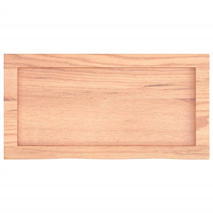 vidaXL Wandregal Hellbraun 60x30x(2-4) cm Massivholz Eiche Behandelt