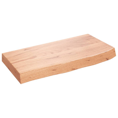 vidaXL Étagère murale marron clair 60x30x(2-6) cm en chêne massif traité