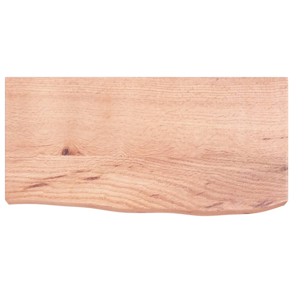 vidaXL Étagère murale marron clair 60x30x(2-6) cm en chêne massif traité