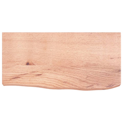 vidaXL Étagère murale marron clair 60x30x(2-6) cm en chêne massif traité