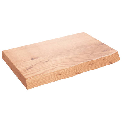 vidaXL Étagère murale Chêne massif clair traité 60x40x(2-6) cm