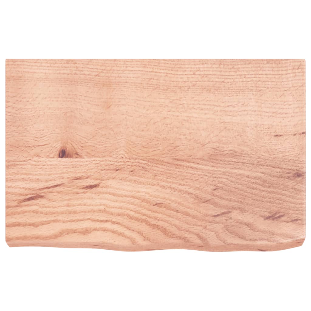 vidaXL Étagère murale Chêne massif clair traité 60x40x(2-6) cm