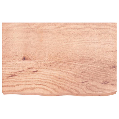 vidaXL Étagère murale Chêne massif clair traité 60x40x(2-6) cm