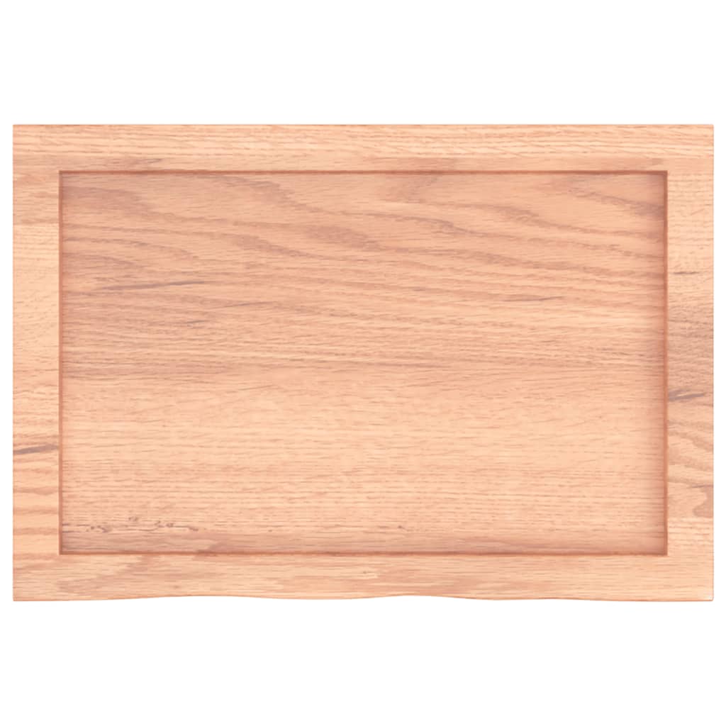 vidaXL Étagère murale Chêne massif clair traité 60x40x(2-6) cm