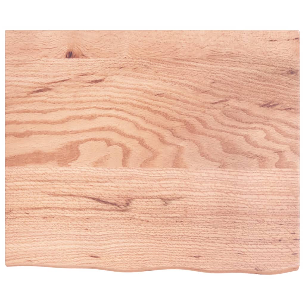 vidaXL Étagère murale marron clair 60x50x2 cm en bois de chêne massif traité