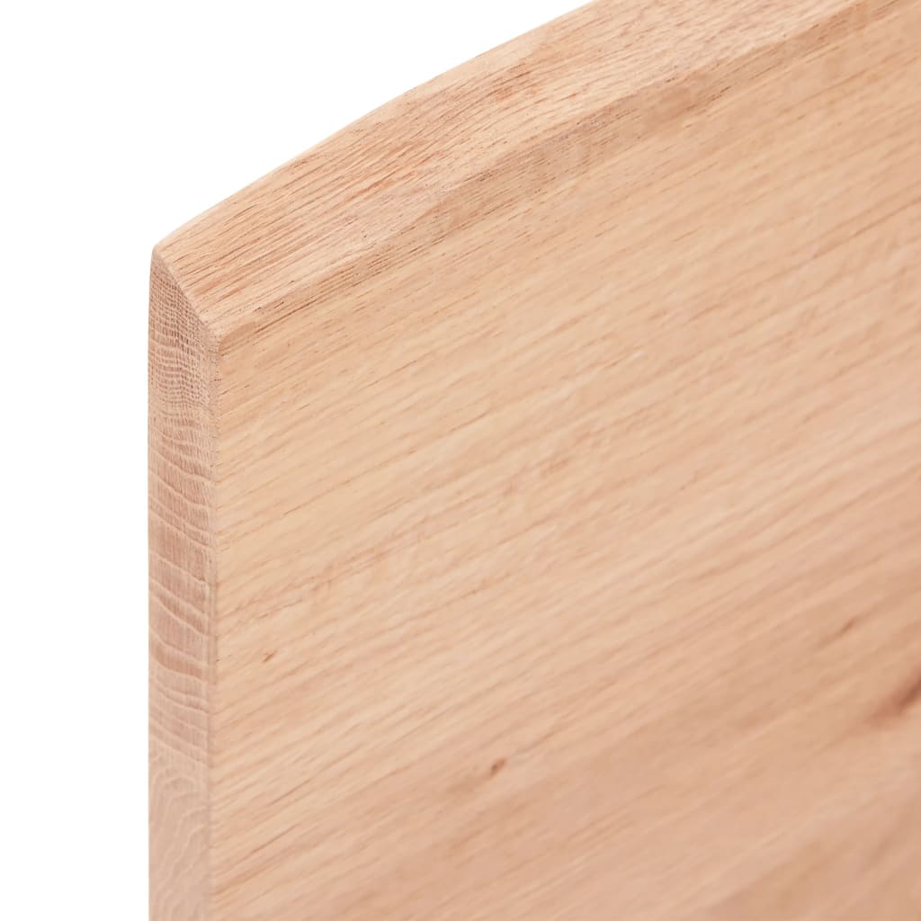 vidaXL Étagère murale marron clair 60x50x2 cm en bois de chêne massif traité
