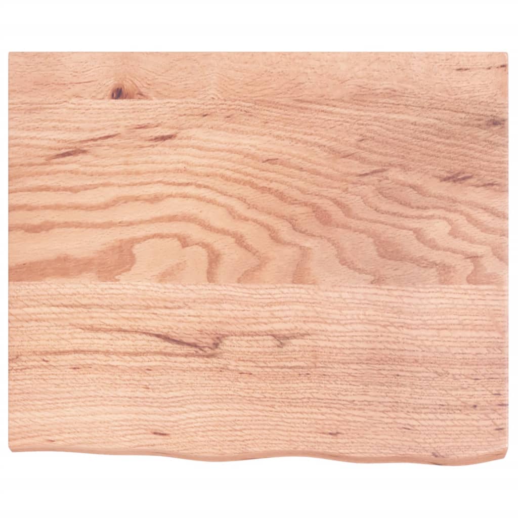 vidaXL Wandregal Hellbraun 60x50x(2-4) cm Massivholz Eiche Behandelt