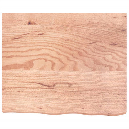 vidaXL Wandregal Hellbraun 60x50x(2-4) cm Massivholz Eiche Behandelt