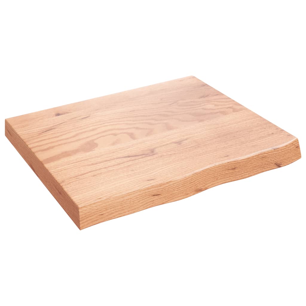 vidaXL Wandregal Hellbraun 60x50x(2-6) cm Massivholz Eiche Behandelt