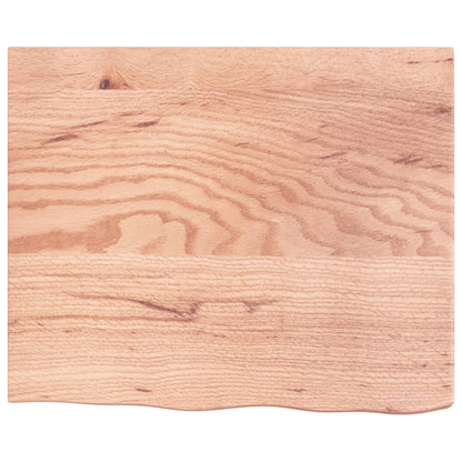 vidaXL Wandregal Hellbraun 60x50x(2-6) cm Massivholz Eiche Behandelt