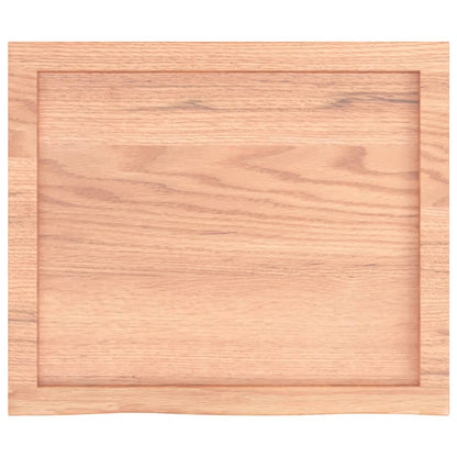 vidaXL Wandregal Hellbraun 60x50x(2-6) cm Massivholz Eiche Behandelt