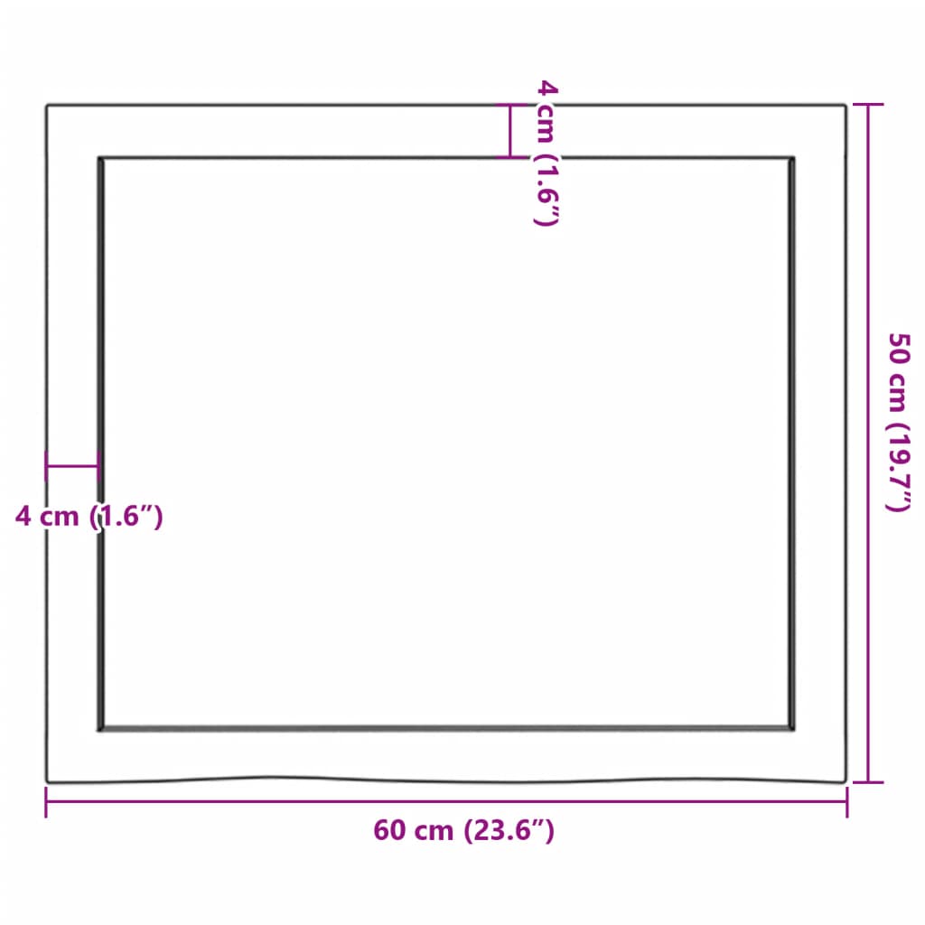 vidaXL Wandregal Hellbraun 60x50x(2-6) cm Massivholz Eiche Behandelt