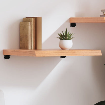 vidaXL Wandregal Hellbraun 60x50x(2-6) cm Massivholz Eiche Behandelt