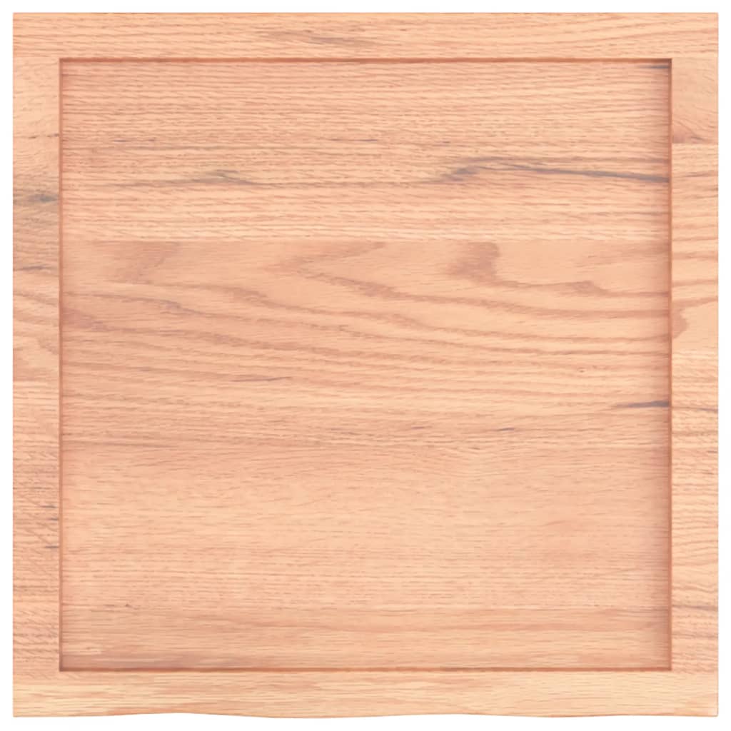 vidaXL Wandregal Hellbraun 60x60x(2-6) cm Massivholz Eiche Behandelt
