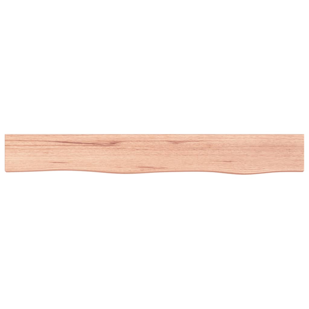 vidaXL Wandregal Hellbraun 80x10x2 cm Massivholz Eiche Behandelt