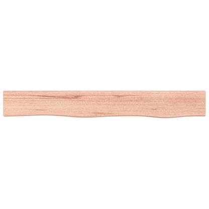 vidaXL Wandregal Hellbraun 80x10x2 cm Massivholz Eiche Behandelt