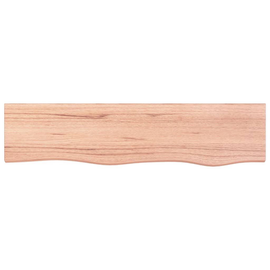 vidaXL Wandregal Hellbraun 80x20x2 cm Massivholz Eiche Behandelt