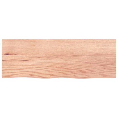 vidaXL Wandregal Hellbraun 80x30x2 cm Massivholz Eiche Behandelt