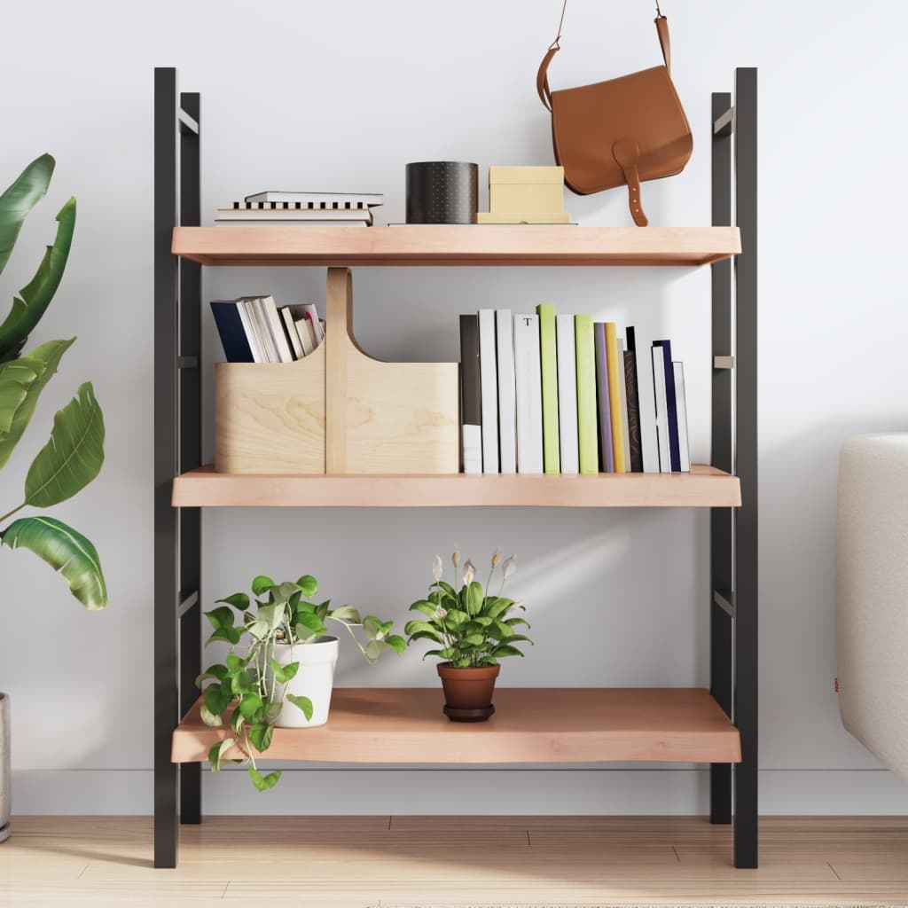 vidaXL Wandregal Hellbraun 80x40x(2-6) cm Massivholz Eiche Behandelt