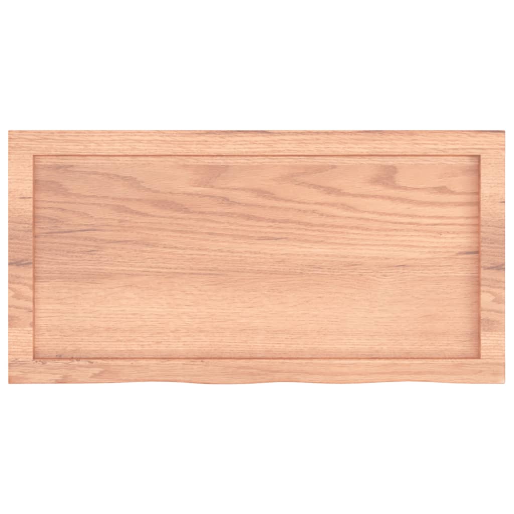 vidaXL Wandregal Hellbraun 80x40x(2-6) cm Massivholz Eiche Behandelt