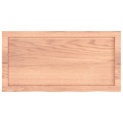 vidaXL Wandregal Hellbraun 80x40x(2-6) cm Massivholz Eiche Behandelt