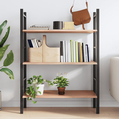 vidaXL Wandregal Hellbraun 80x50x2 cm Massivholz Eiche Behandelt