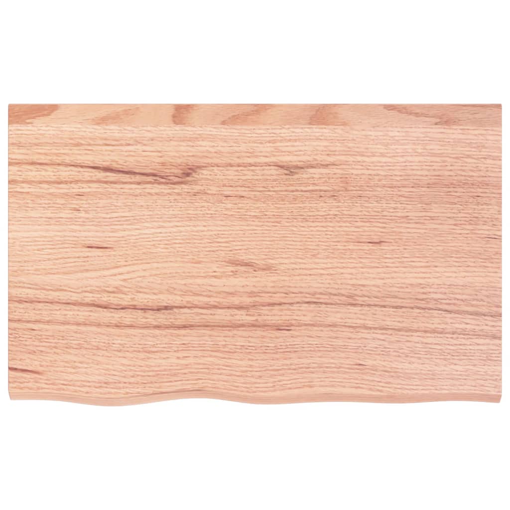 vidaXL Wandregal Hellbraun 80x50x(2-6) cm Massivholz Eiche Behandelt