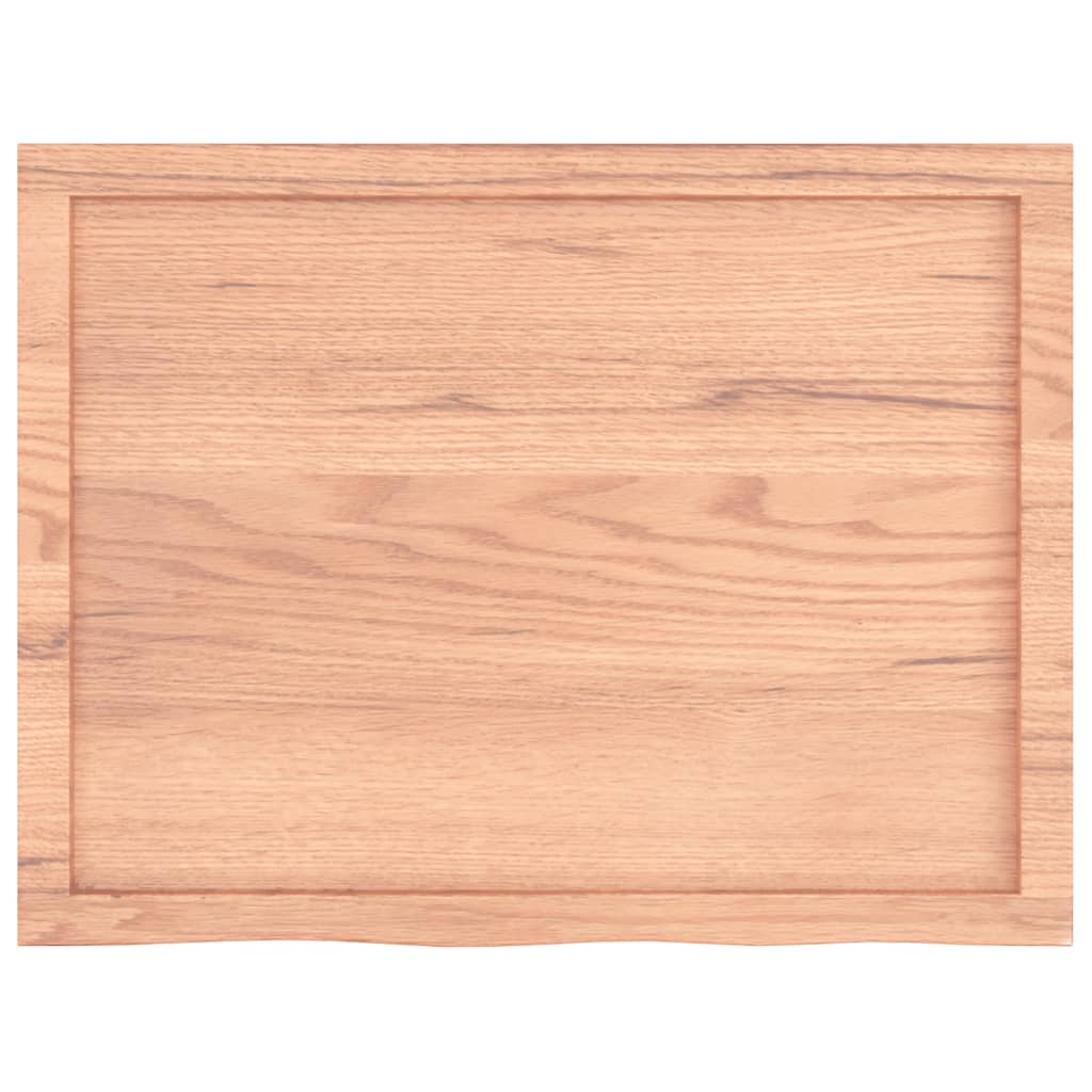 vidaXL Étagère murale marron clair 80x60x(2-4) cm bois de chêne massif traité