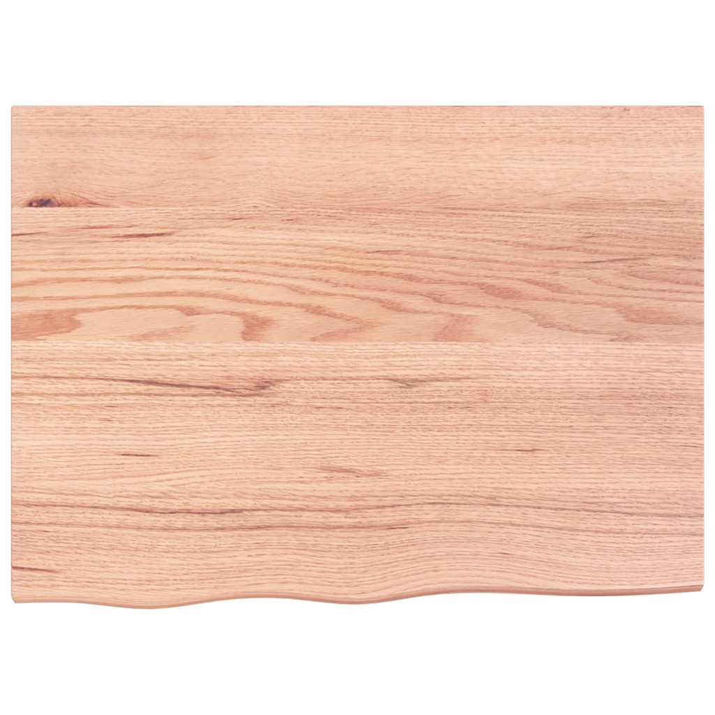 vidaXL Wandregal Hellbraun 80x60x(2-6) cm Massivholz Eiche Behandelt
