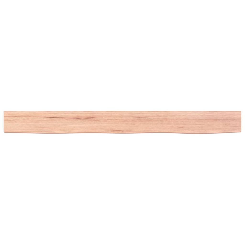 vidaXL Wandregal Hellbraun 100x10x6 cm Massivholz Eiche Behandelt