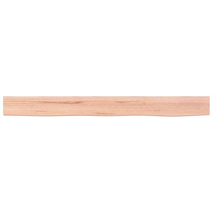 vidaXL Wandregal Hellbraun 100x10x6 cm Massivholz Eiche Behandelt