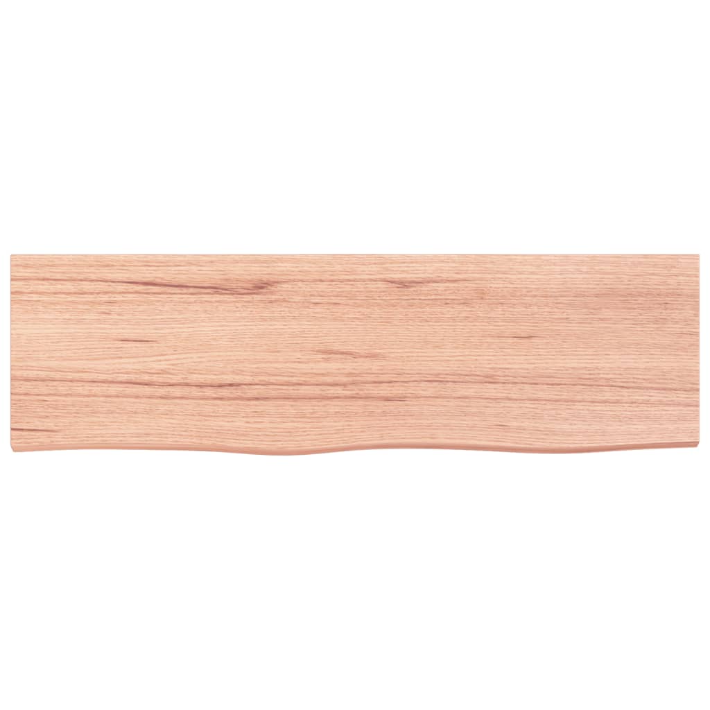 vidaXL Wandregal Hellbraun 100x30x(2-4) cm Massivholz Eiche Behandelt