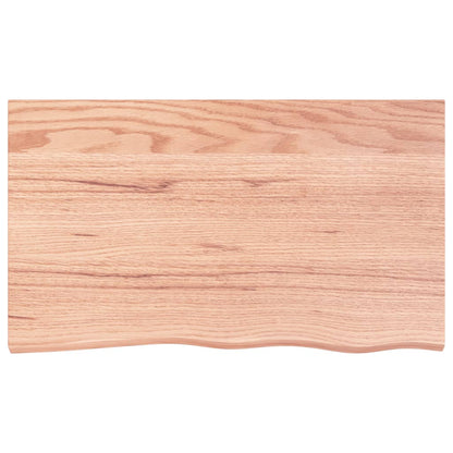 vidaXL Wandregal Hellbraun 100x60x(2-4) cm Massivholz Eiche Behandelt