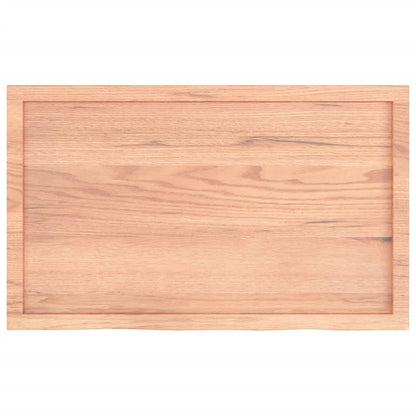 vidaXL Wandregal Hellbraun 100x60x(2-4) cm Massivholz Eiche Behandelt